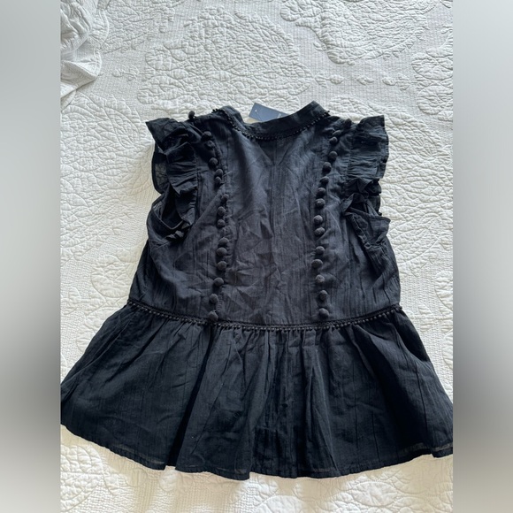 NWT Black Belk Blouse Size M - Picture 2 of 4